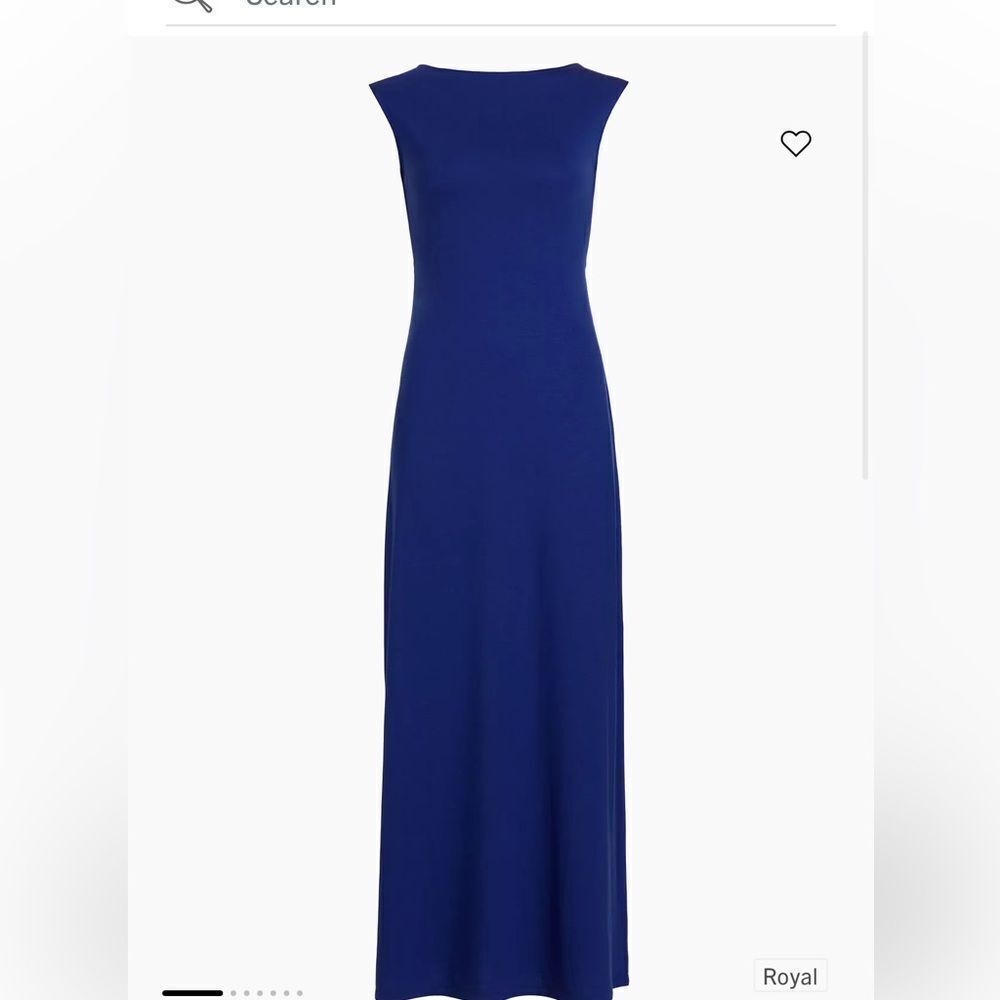 Reformation Sabine Knit Dress Royal Large NWT $218 - Picture 4 of 8